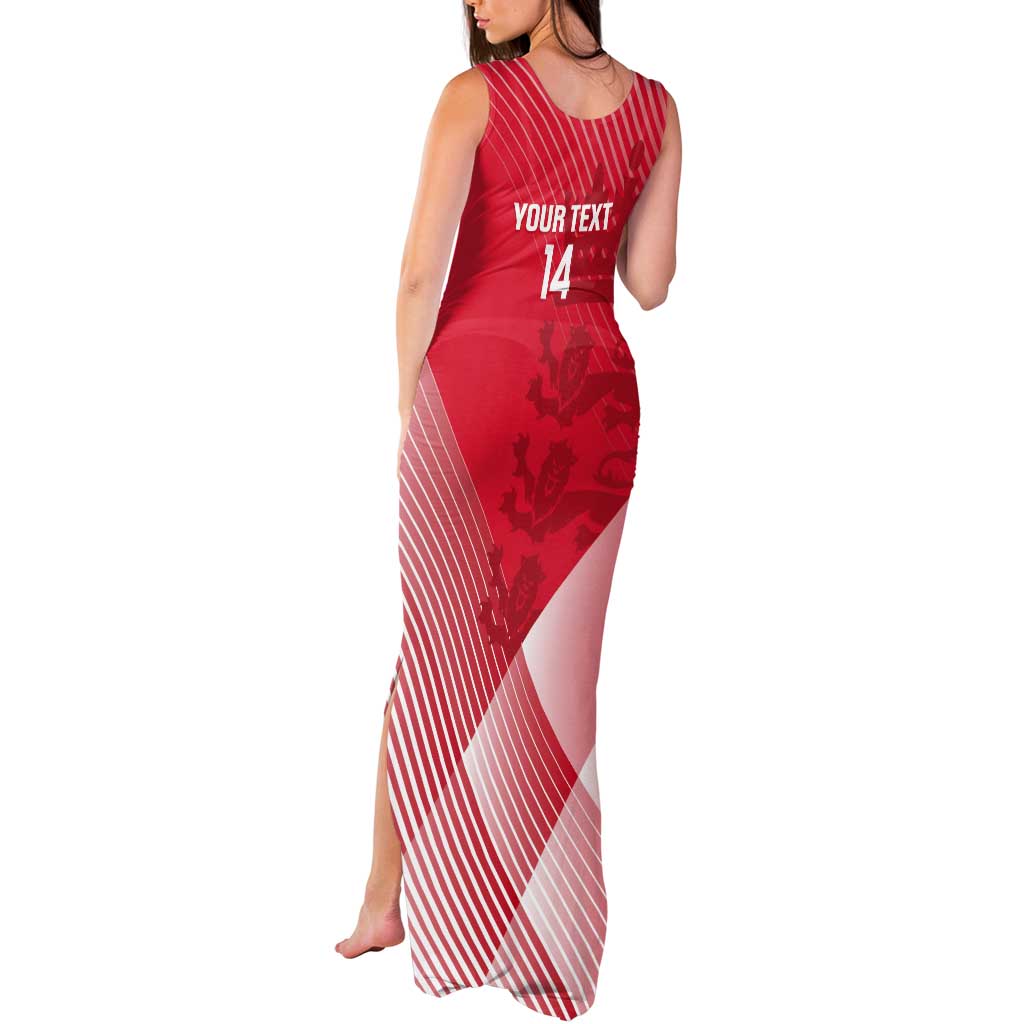 Custom England Cricket Tank Maxi Dress Go Champions Sporty Style - Wonder Print Shop