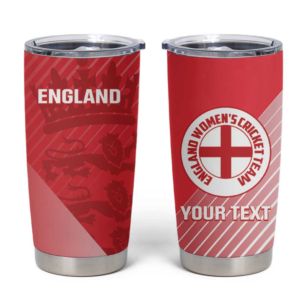 Custom England Cricket Tumbler Cup Go Champions Sporty Style - Wonder Print Shop