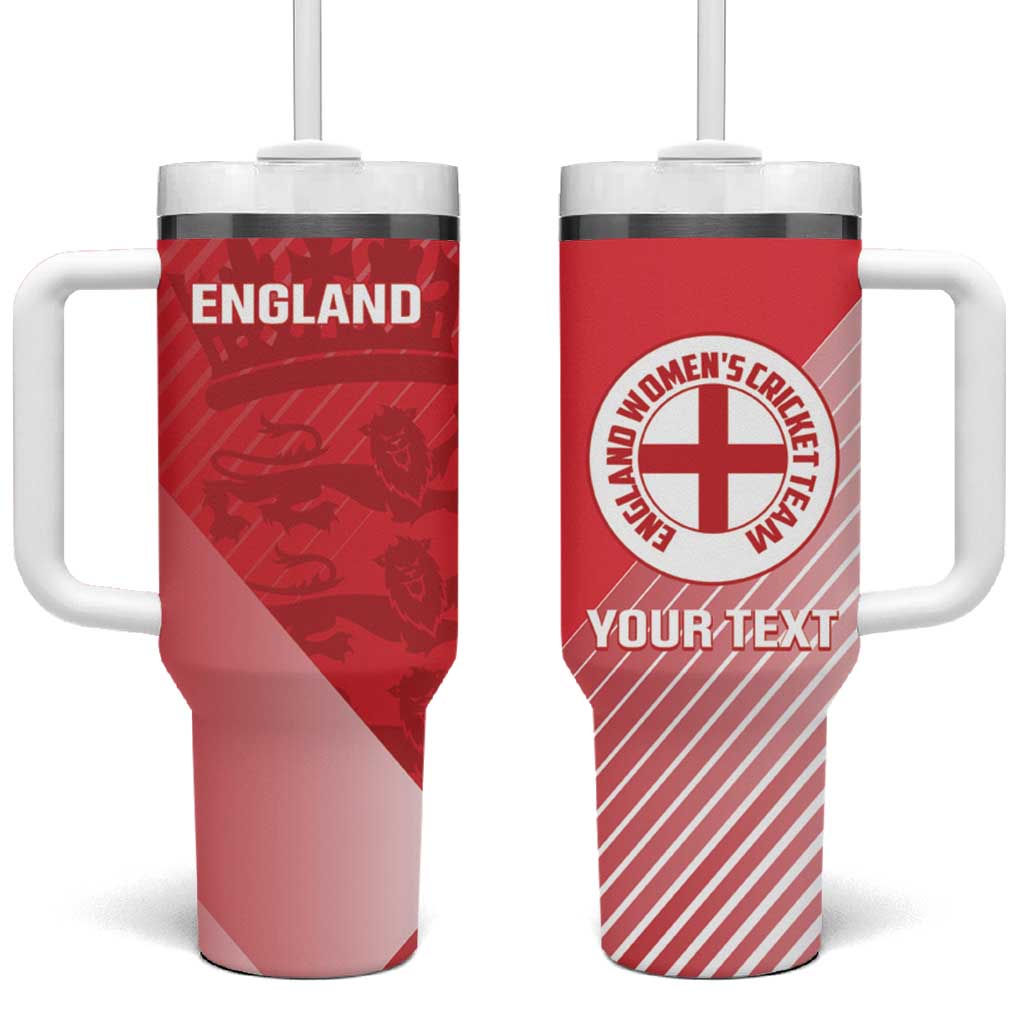 Custom England Cricket Tumbler With Handle Go Champions Sporty Style - Wonder Print Shop