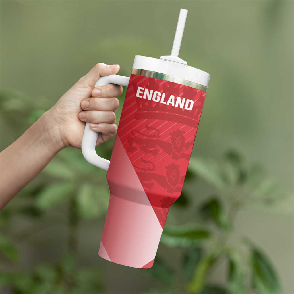 Custom England Cricket Tumbler With Handle Go Champions Sporty Style - Wonder Print Shop