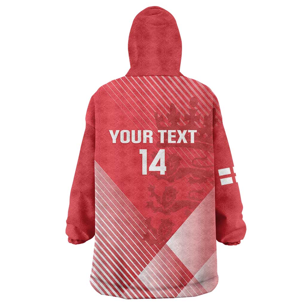 Custom England Cricket Wearable Blanket Hoodie Go Champions Sporty Style - Wonder Print Shop