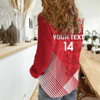 Custom England Cricket Women Casual Shirt Go Champions Sporty Style - Wonder Print Shop