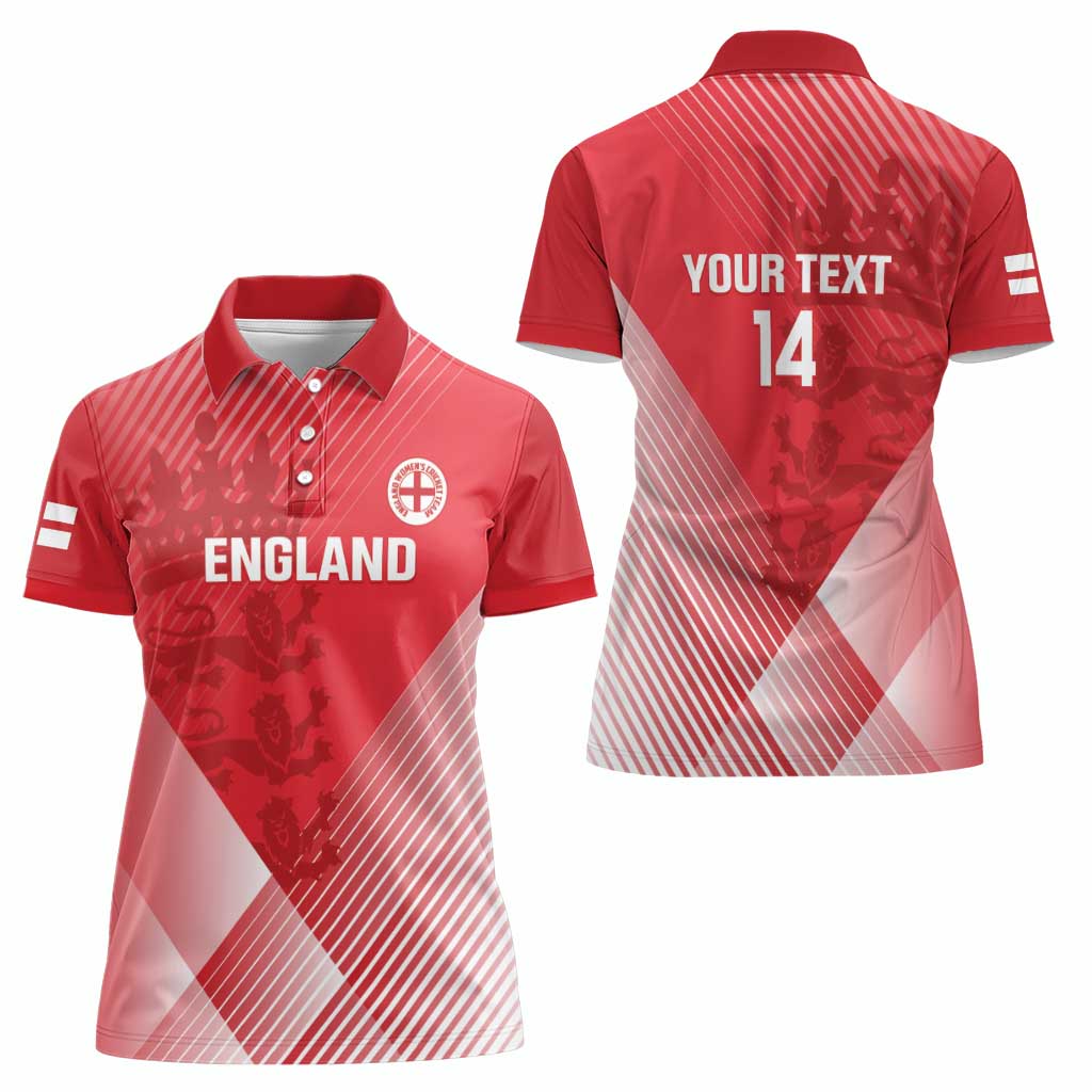 Custom England Cricket Women Polo Shirt Go Champions Sporty Style - Wonder Print Shop