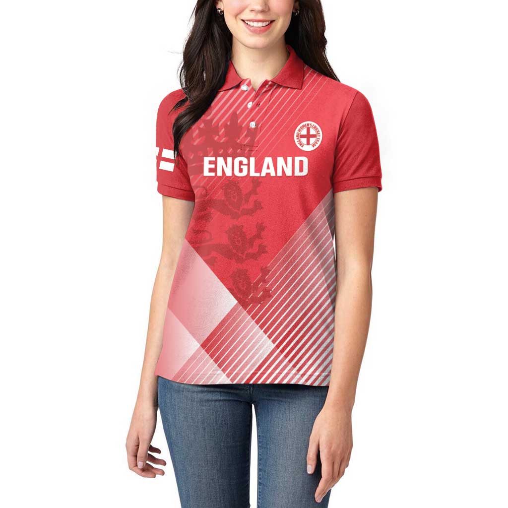 Custom England Cricket Women Polo Shirt Go Champions Sporty Style - Wonder Print Shop