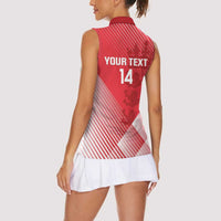 Custom England Cricket Women Sleeveless Polo Shirt Go Champions Sporty Style - Wonder Print Shop