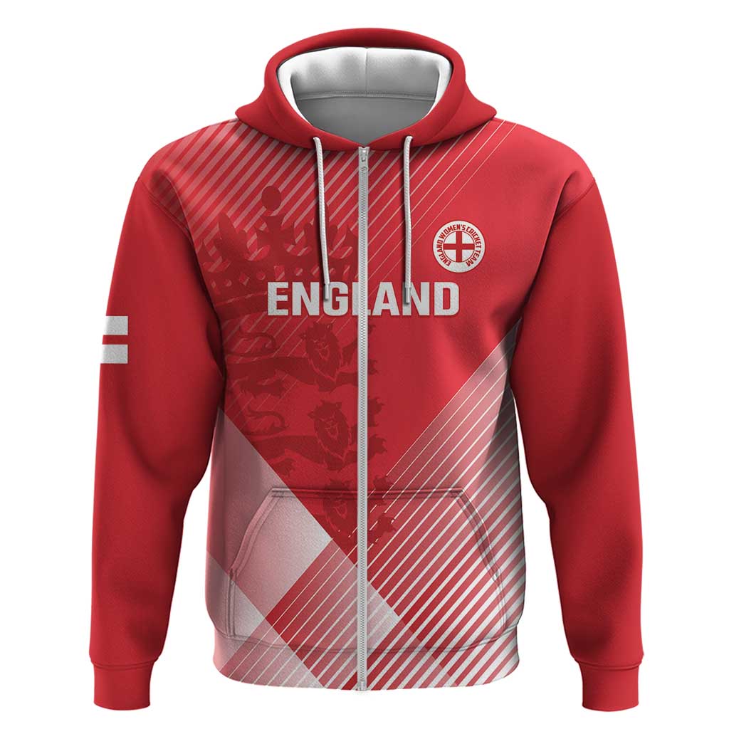 Custom England Cricket Zip Hoodie Go Champions Sporty Style - Wonder Print Shop