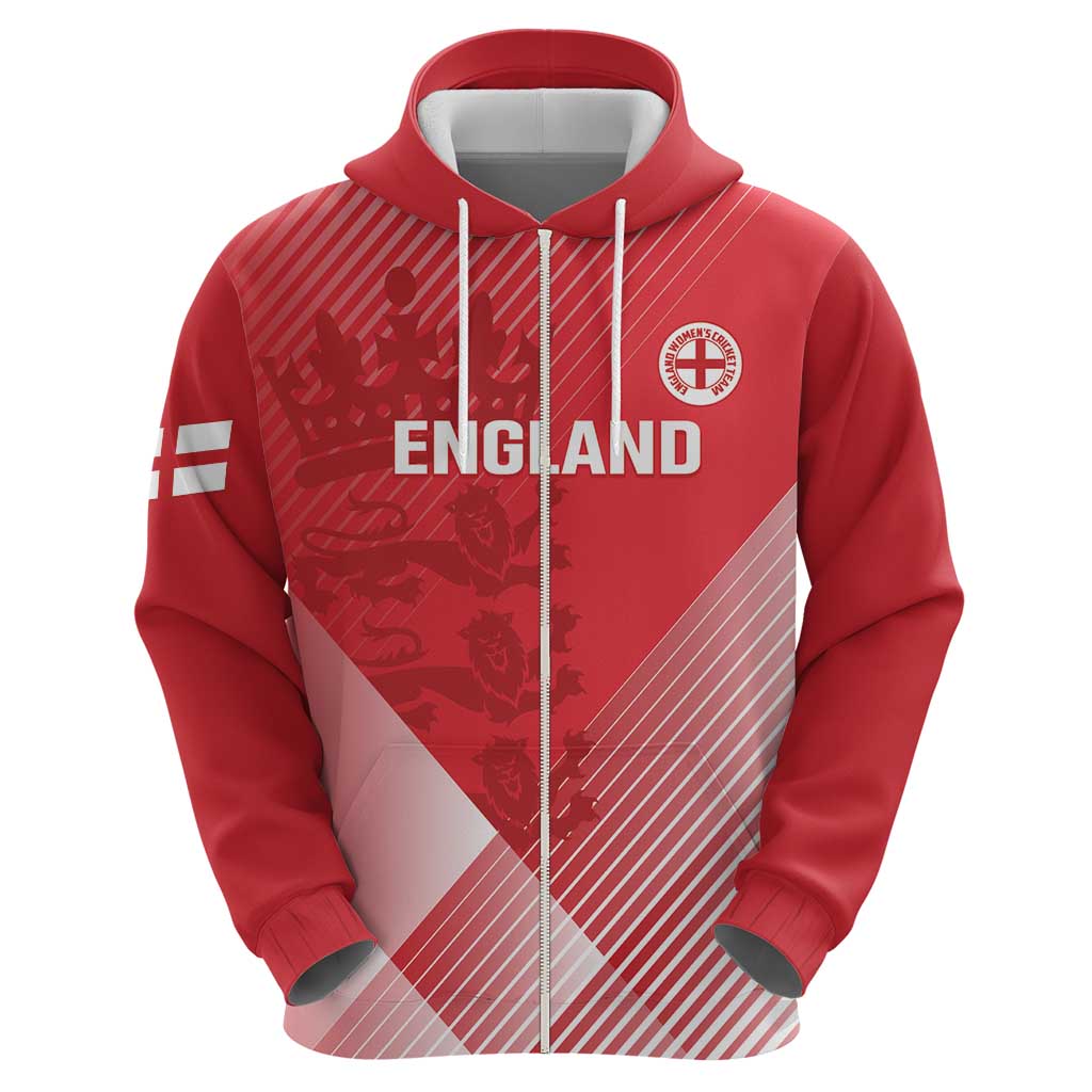 Custom England Cricket Zip Hoodie Go Champions Sporty Style - Wonder Print Shop