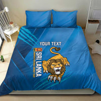 Custom Sri Lanka Cricket Bedding Set Go Champions Lion Sporty Style - Wonder Print Shop