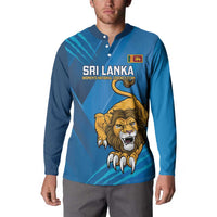 Custom Sri Lanka Cricket Button Sweatshirt Go Champions Lion Sporty Style - Wonder Print Shop