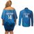 Custom Sri Lanka Cricket Couples Matching Off Shoulder Short Dress and Long Sleeve Button Shirt Go Champions Lion Sporty Style - Wonder Print Shop