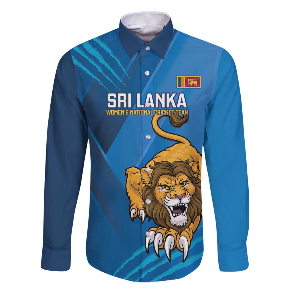 Custom Sri Lanka Cricket Family Matching Long Sleeve Bodycon Dress and Hawaiian Shirt Go Champions Lion Sporty Style - Wonder Print Shop