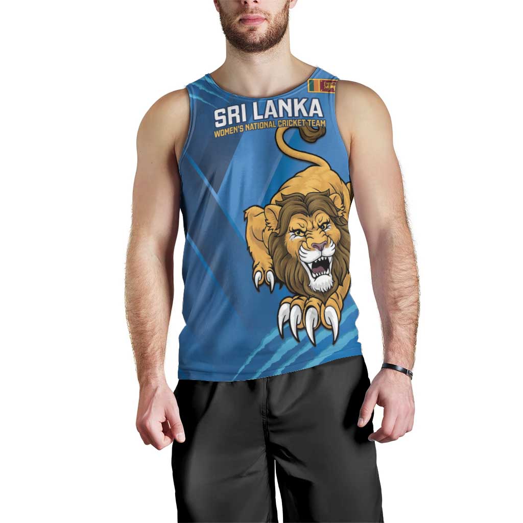 Custom Sri Lanka Cricket Men Tank Top Go Champions Lion Sporty Style - Wonder Print Shop