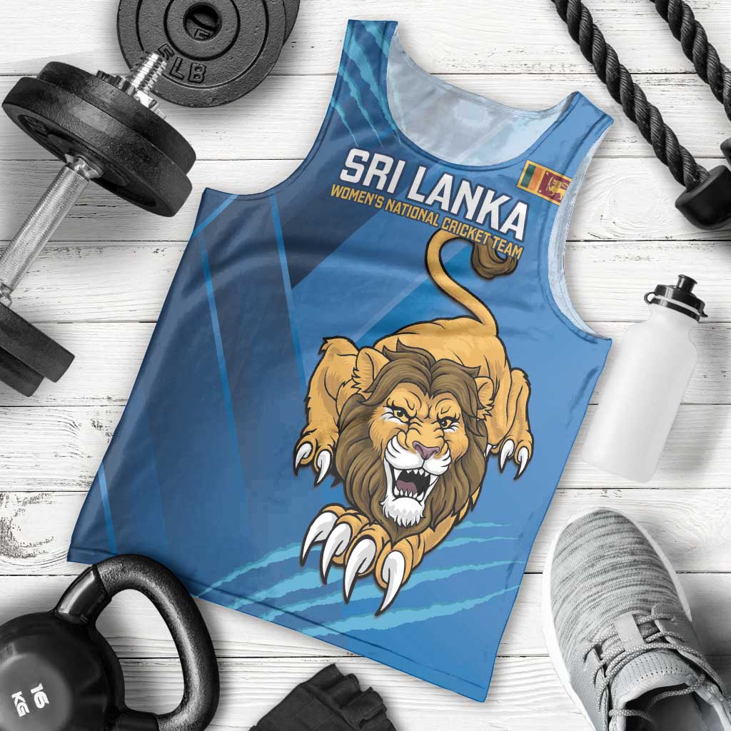 Custom Sri Lanka Cricket Men Tank Top Go Champions Lion Sporty Style - Wonder Print Shop