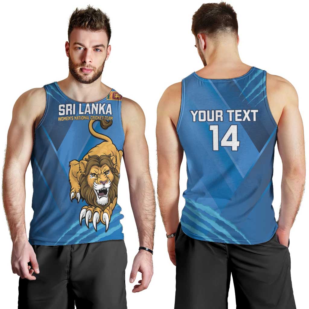 Custom Sri Lanka Cricket Men Tank Top Go Champions Lion Sporty Style - Wonder Print Shop