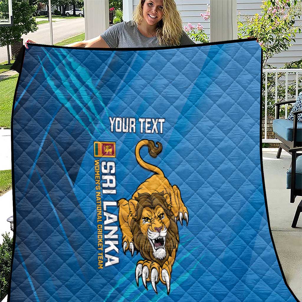 Custom Sri Lanka Cricket Quilt Go Champions Lion Sporty Style - Wonder Print Shop