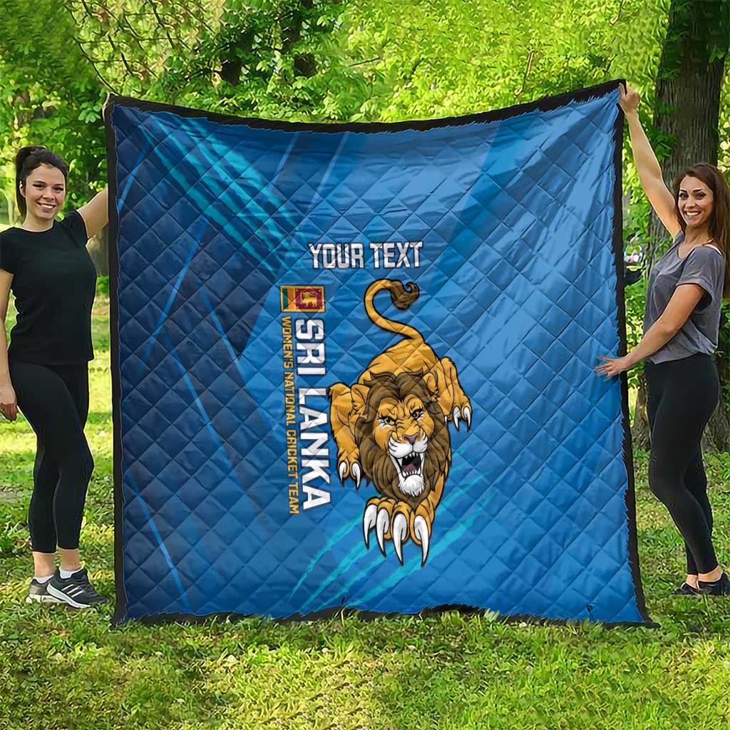 Custom Sri Lanka Cricket Quilt Go Champions Lion Sporty Style - Wonder Print Shop