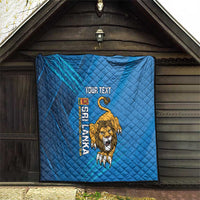 Custom Sri Lanka Cricket Quilt Go Champions Lion Sporty Style - Wonder Print Shop