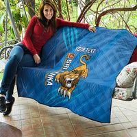 Custom Sri Lanka Cricket Quilt Go Champions Lion Sporty Style - Wonder Print Shop