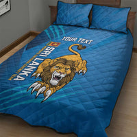 Custom Sri Lanka Cricket Quilt Bed Set Go Champions Lion Sporty Style - Wonder Print Shop
