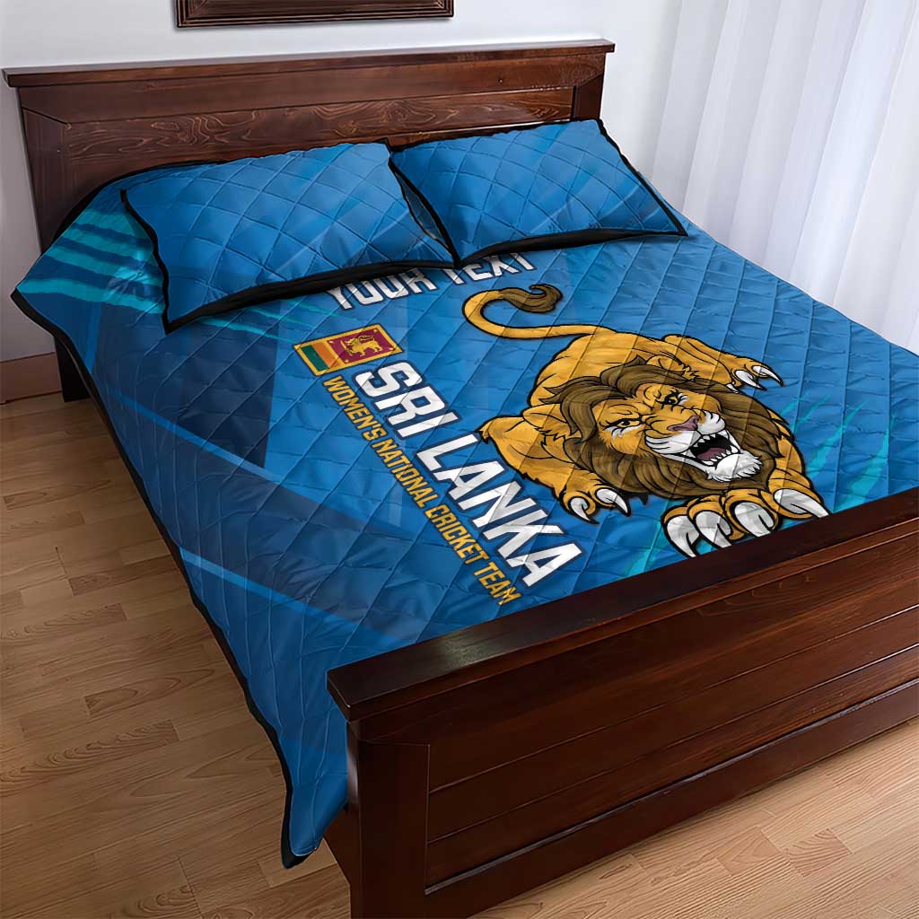 Custom Sri Lanka Cricket Quilt Bed Set Go Champions Lion Sporty Style - Wonder Print Shop