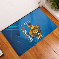 Custom Sri Lanka Cricket Rubber Doormat Go Champions Lion Sporty Style - Wonder Print Shop