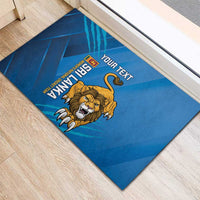 Custom Sri Lanka Cricket Rubber Doormat Go Champions Lion Sporty Style - Wonder Print Shop