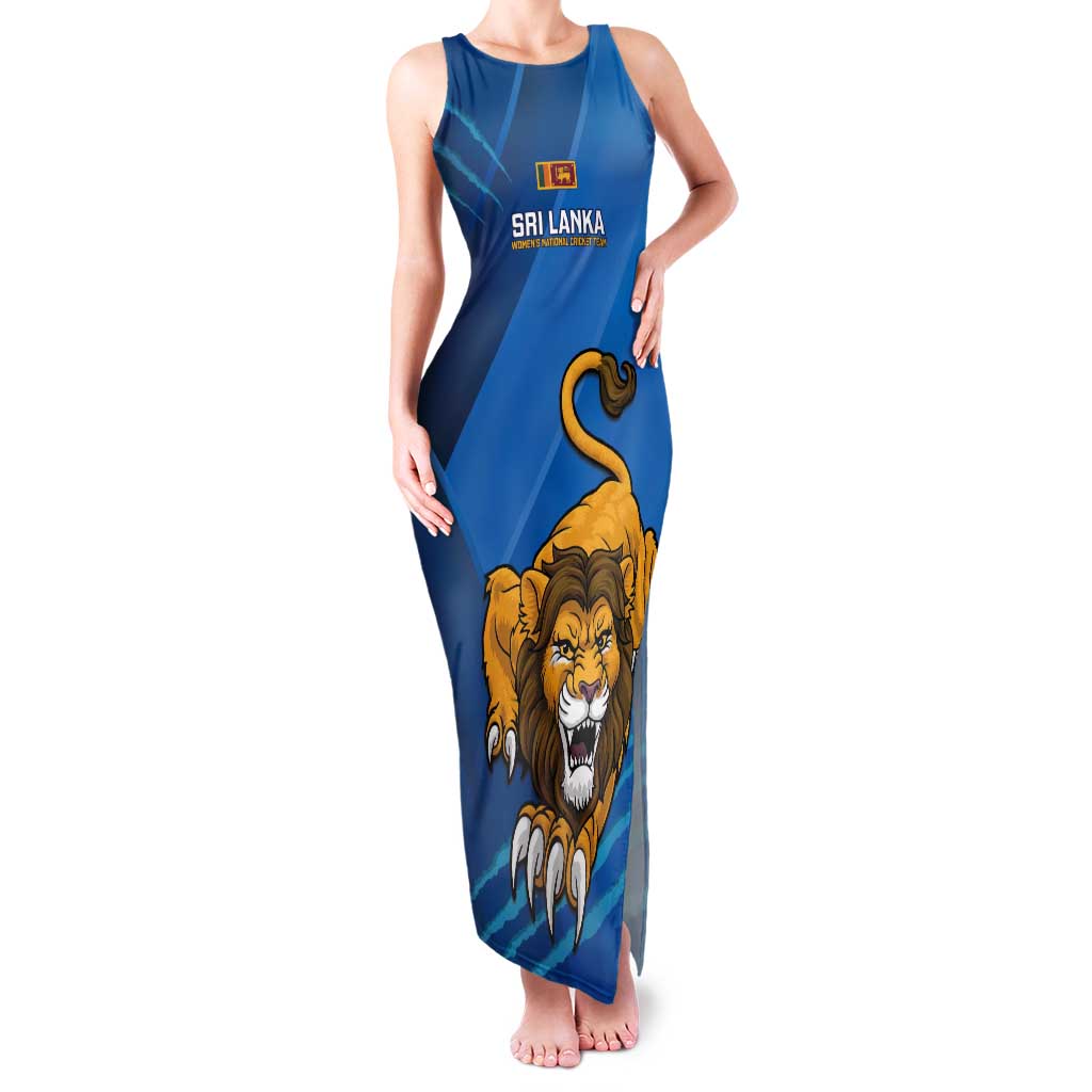Custom Sri Lanka Cricket Tank Maxi Dress Go Champions Lion Sporty Style - Wonder Print Shop