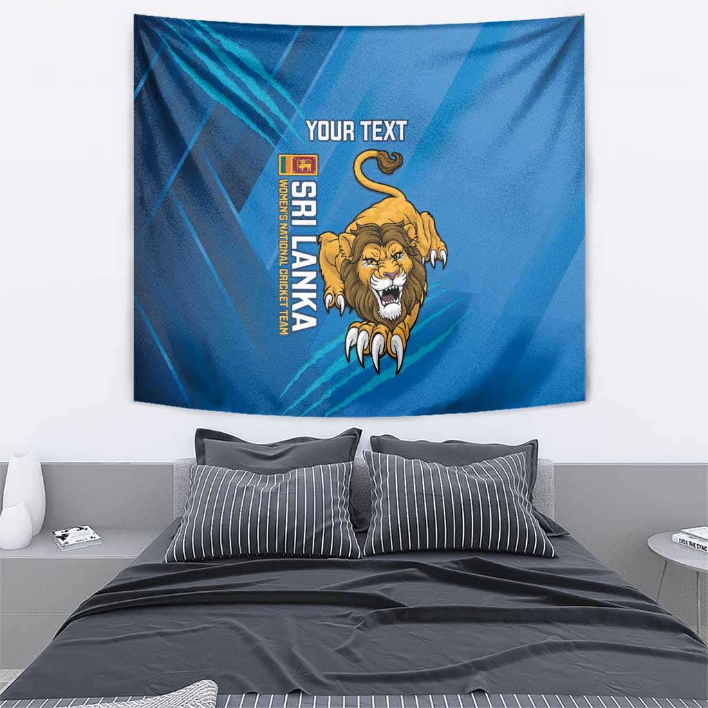 Custom Sri Lanka Cricket Tapestry Go Champions Lion Sporty Style - Wonder Print Shop