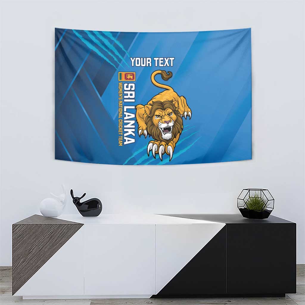 Custom Sri Lanka Cricket Tapestry Go Champions Lion Sporty Style - Wonder Print Shop