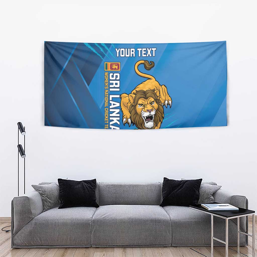 Custom Sri Lanka Cricket Tapestry Go Champions Lion Sporty Style - Wonder Print Shop