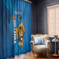 Custom Sri Lanka Cricket Window Curtain Go Champions Lion Sporty Style - Wonder Print Shop