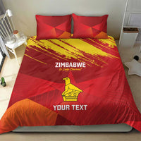 Custom Zimbabwe Cricket Bedding Set Go Lady Chevrons Grunge Style - Wonder Print Shop
