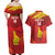 Custom Zimbabwe Cricket Couples Matching Off Shoulder Maxi Dress and Hawaiian Shirt Go Lady Chevrons Grunge Style - Wonder Print Shop