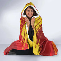 Custom Zimbabwe Cricket Hooded Blanket Go Lady Chevrons Grunge Style