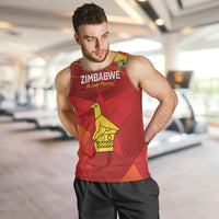 Custom Zimbabwe Cricket Men Tank Top Go Lady Chevrons Grunge Style - Wonder Print Shop