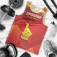 Custom Zimbabwe Cricket Men Tank Top Go Lady Chevrons Grunge Style - Wonder Print Shop