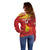 Custom Zimbabwe Cricket Off Shoulder Sweater Go Lady Chevrons Grunge Style - Wonder Print Shop