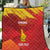 Custom Zimbabwe Cricket Quilt Go Lady Chevrons Grunge Style - Wonder Print Shop