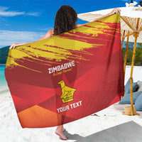 Custom Zimbabwe Cricket Sarong Go Lady Chevrons Grunge Style - Wonder Print Shop