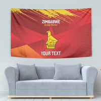 Custom Zimbabwe Cricket Tapestry Go Lady Chevrons Grunge Style - Wonder Print Shop