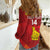 Custom Zimbabwe Cricket Women Casual Shirt Go Lady Chevrons Grunge Style - Wonder Print Shop