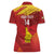 Custom Zimbabwe Cricket Women Polo Shirt Go Lady Chevrons Grunge Style - Wonder Print Shop