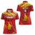 Custom Zimbabwe Cricket Women Polo Shirt Go Lady Chevrons Grunge Style - Wonder Print Shop
