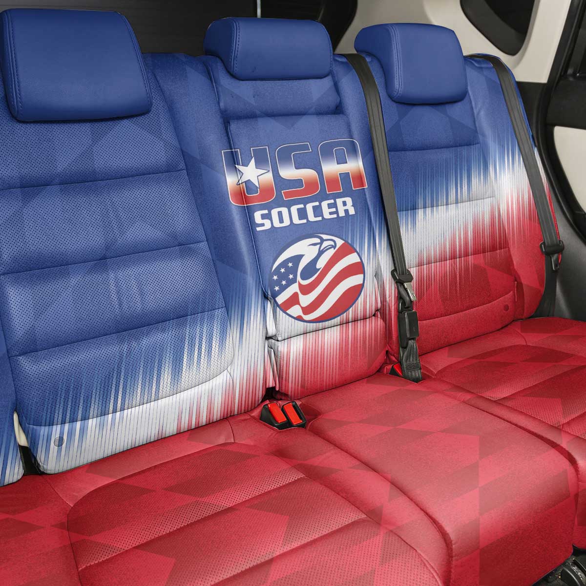 United States Soccer Back Car Seat Cover 2025 Go USA Sporty Style - Wonder Print Shop
