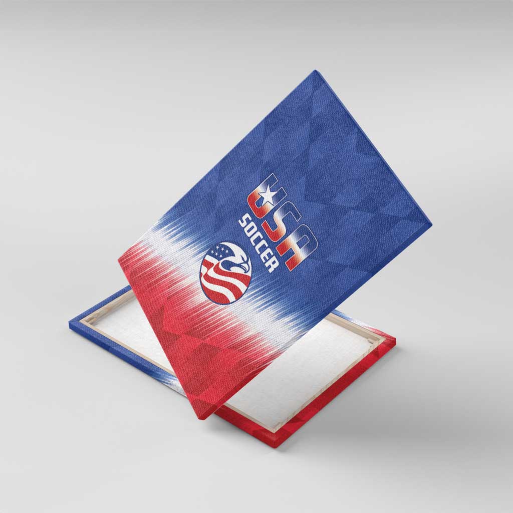 United States Soccer Canvas Wall Art 2025 Go USA Sporty Style - Wonder Print Shop