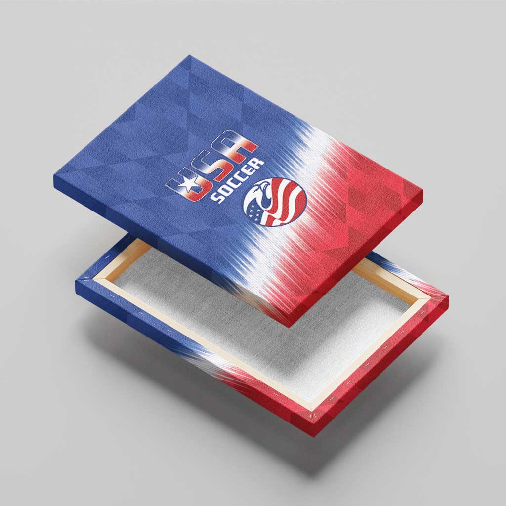United States Soccer Canvas Wall Art 2025 Go USA Sporty Style - Wonder Print Shop