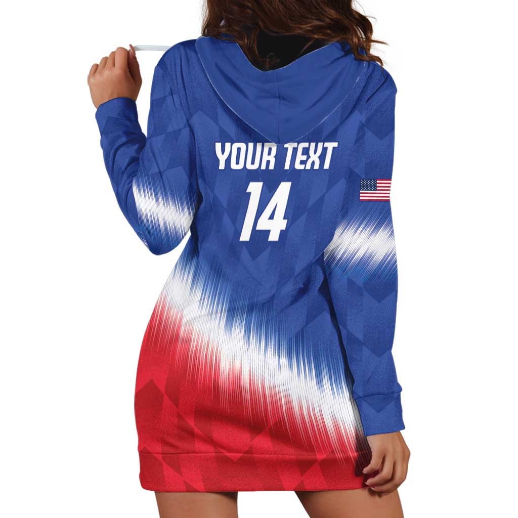 Custom United States Soccer Hoodie Dress 2025 Go USA Sporty Style - Wonder Print Shop