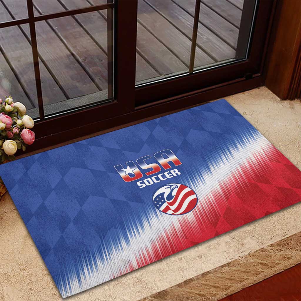 United States Soccer Rubber Doormat 2025 Go USA Sporty Style - Wonder Print Shop