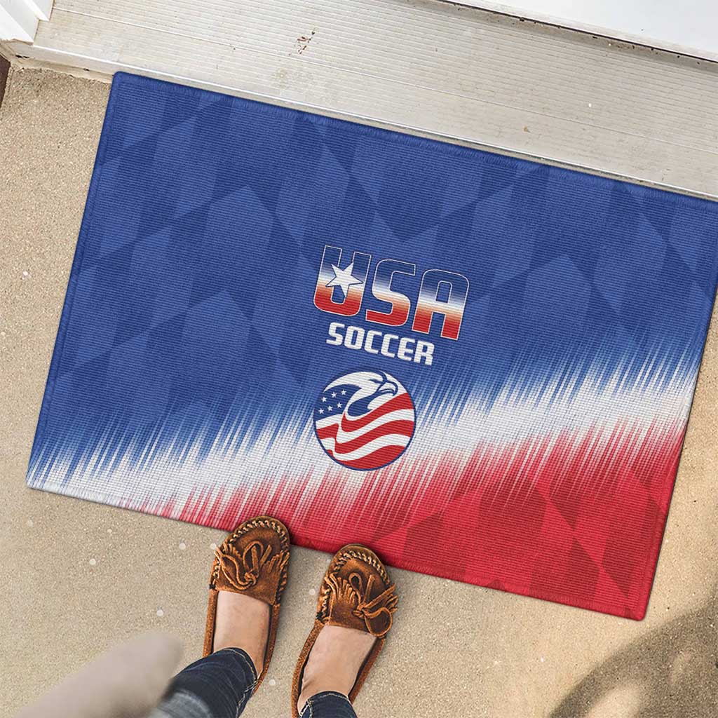 United States Soccer Rubber Doormat 2025 Go USA Sporty Style - Wonder Print Shop