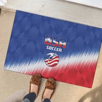 United States Soccer Rubber Doormat 2025 Go USA Sporty Style - Wonder Print Shop
